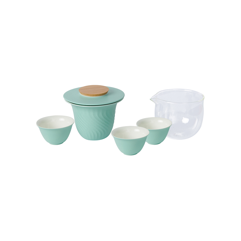 浦 山水涧茶具套组 沧浪青