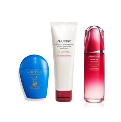 资生堂限定美白防护套组 	125ml+100ml+50ml