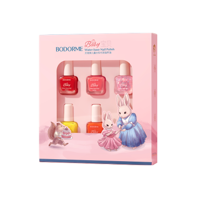 贝德美 儿童水性可剥指甲油套组-【精灵庄园】 6ml*6
