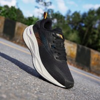 361跑步鞋速湃CQT运动鞋轻便减震[曜石黑/萤光超级橙 + 44]