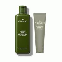 【组合商品】Origins悦木之源灵芝焕能强韧精华水200ml+均衡泡沫新洁面慕斯150ml
