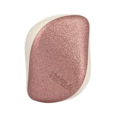 Tangle Teezer 豪华便携美发梳 玫瑰金闪粉