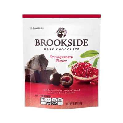 Brookside 布鲁克赛石榴混合水果味夹心黑巧克力 198克