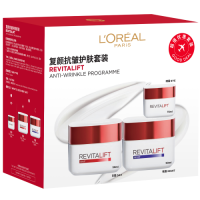 欧莱雅复颜抗皱护肤套装50ml+50ml+15ml