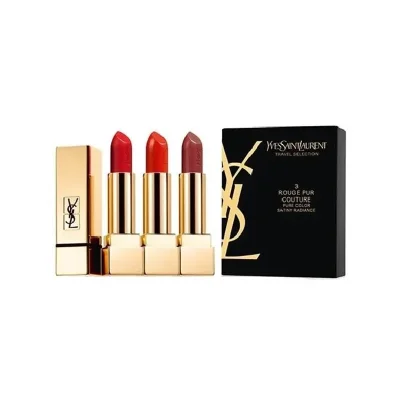 YSL圣罗兰全新纯口红套装（#1，#13，#83）方管