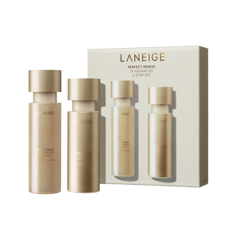 LANEIGE兰芝致美紧颜焕采三重凝萃两件套装150ml+130ml+2ml*3+8ml