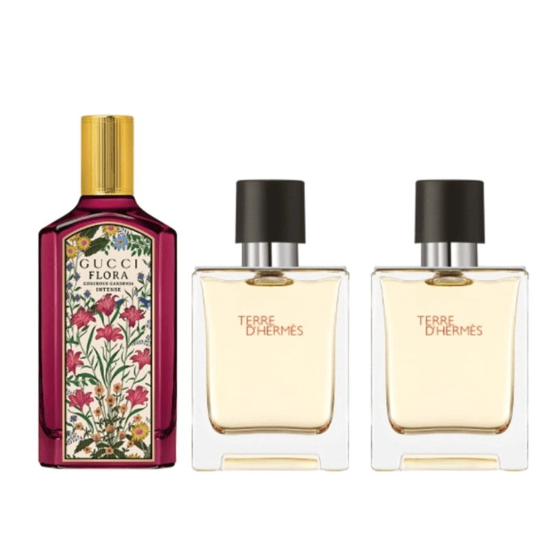 【精选组合】古驰绮梦馥栀100ml+爱马仕大地淡香50ml*2 100ml+50ml*2