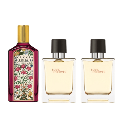 【精选组合】古驰绮梦馥栀100ml+爱马仕大地淡香50ml*2 100ml+50ml*2