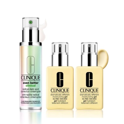 【组合商品】CLINIQUE 倩碧润肤乳清爽型两支装+匀净淡斑多效精华露