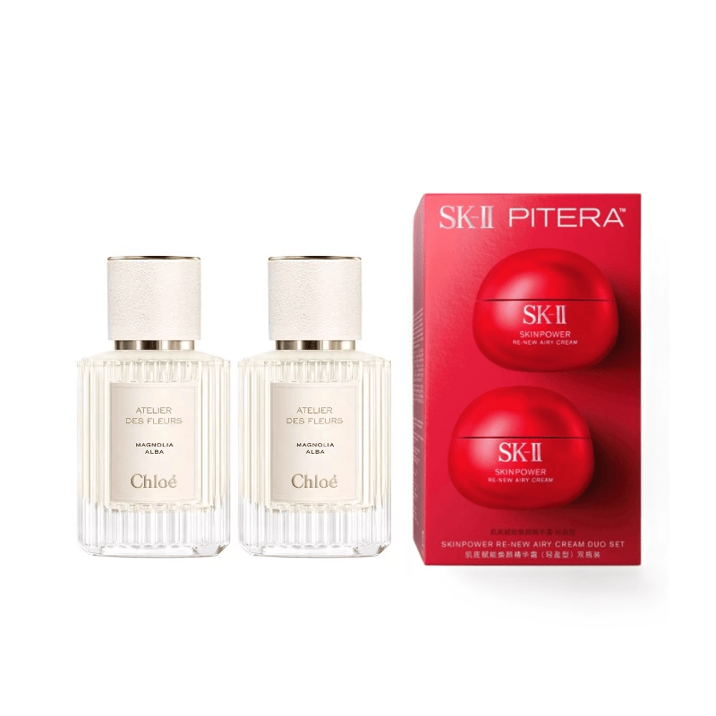 夏日护肤木兰香氛套装 50ml*2+80g*2