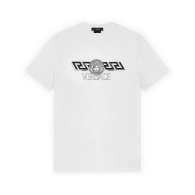 Versace 范思哲男回纹美杜莎印花短袖打底衫短袖T恤上衣