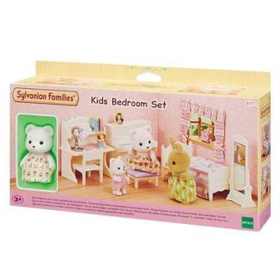 Sylvanian 森贝儿静态塑胶玩具温馨卧室套