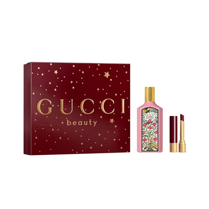 Gucci 古驰香水+闪亮唇膏套装100 毫升 + 1.8 克