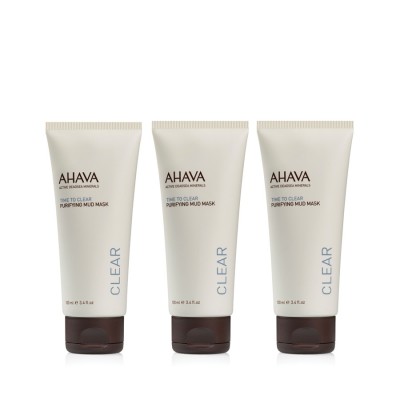 【组合商品】AHAVA死海泥清洁面膜 100ml*3