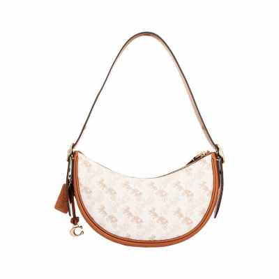 【特卖商品】COACH 蔻驰中免独家限定系列马车图案和经典标志LUNA单肩包（氧化，划痕，随机发货）
