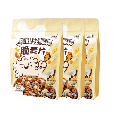 永璞 -Yongpu-【新品】味感实验室 咖啡轻椰椰脆麦片*3盒 盒装
