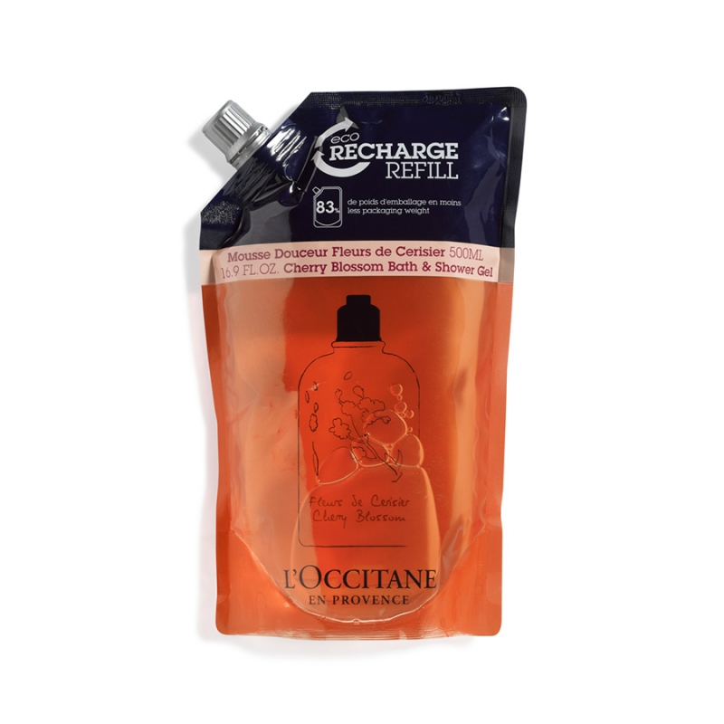 【特卖商品】L’occitane 欧舒丹甜蜜樱花香氛沐浴啫喱补充装（产品限用日期最早为2025年04月01日） 500ml