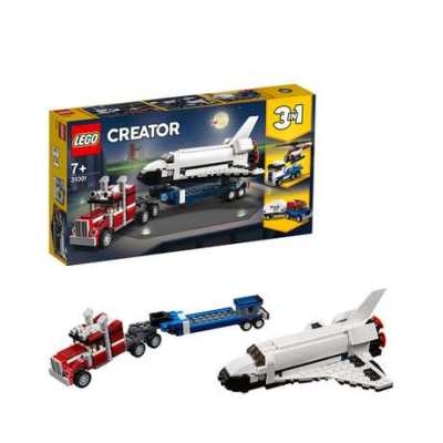LEGO 乐高航天飞机运输车拼插玩具