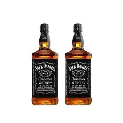 杰克丹尼田纳西威士忌双瓶装（旅游零售渠道专供）40%vol 1Lx2