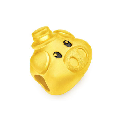周大福猪年生肖系列足金黄金转运珠吊坠R21309(送皮手绳)[E0249932]