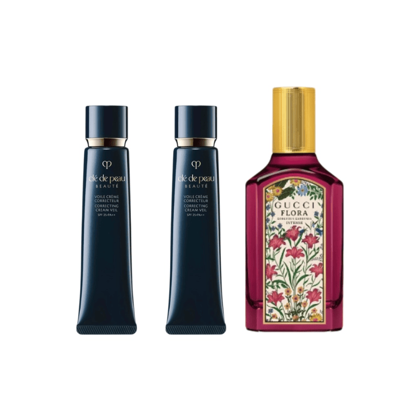 【精选套组】古驰绮梦馥栀香型女士香水+CPB长管隔离*2 50ml+37ml*2