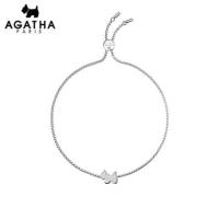Agatha瑷嘉莎925银闪石小狗手链饰品简约百搭气质闺蜜礼物手链女242019C-136-TU