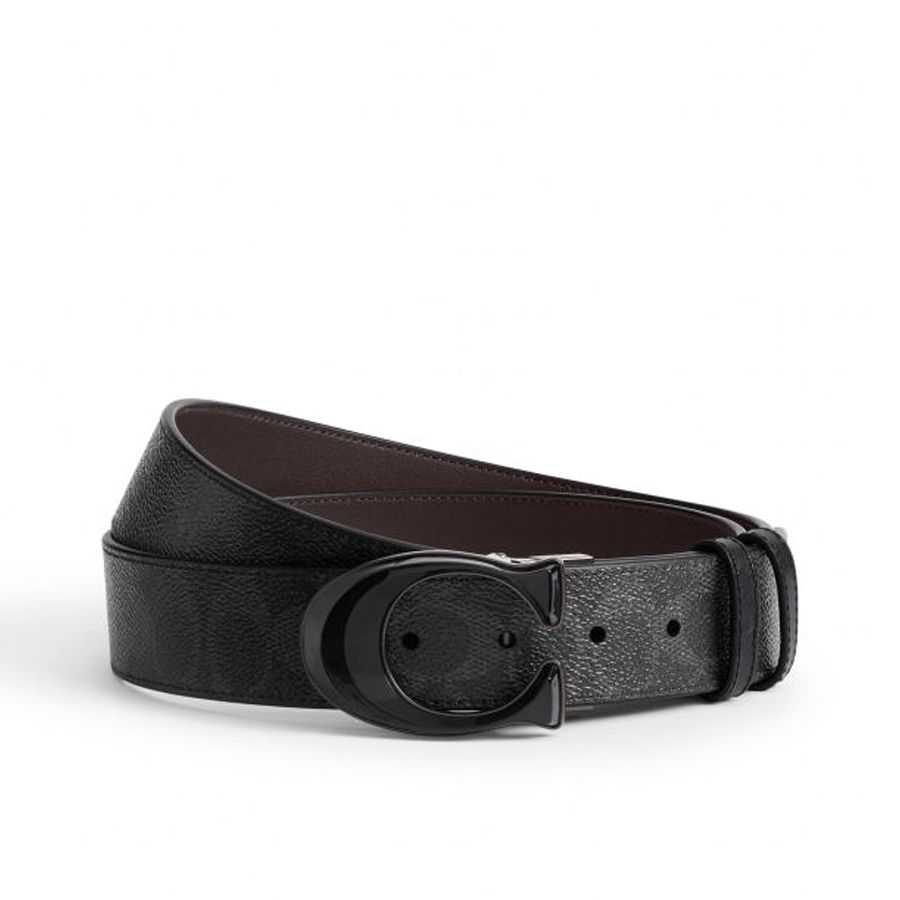 COACH 蔻驰经典标志标志性搭扣可剪裁双面腰带