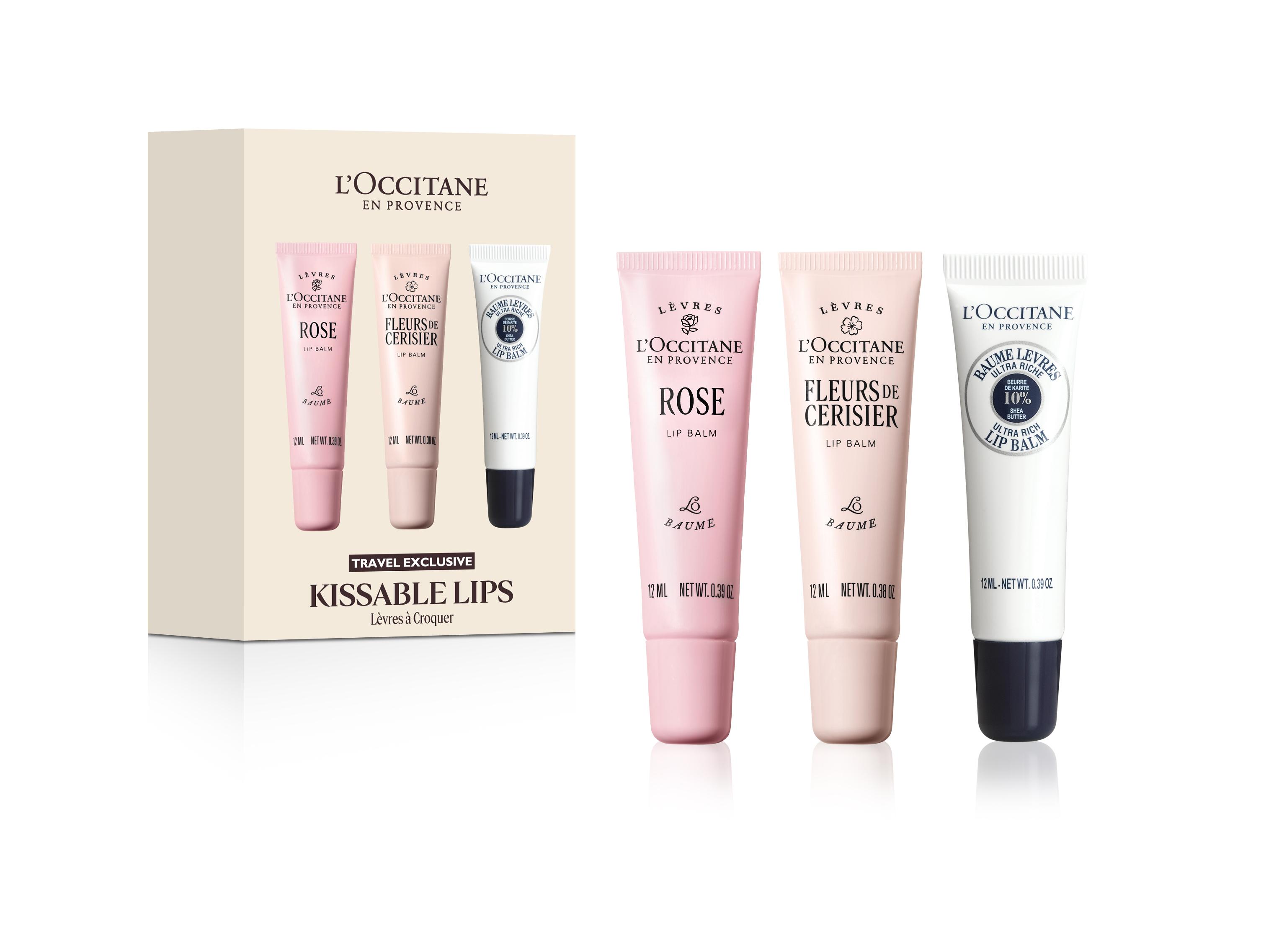 欧舒丹 亲亲护唇三件套装 36ml