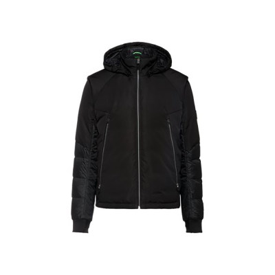雨果博斯  BOSSGreenMenswear系列男式羽绒服 黑色/XL