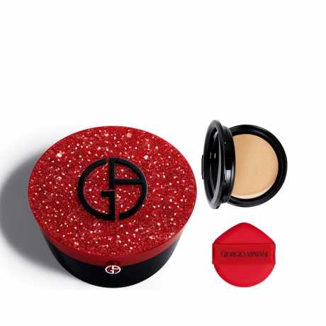 【组合商品】阿玛尼【红气垫】轻垫精华粉底液粉盒(琉光)+轻垫菁华粉底液3 替换装 15g