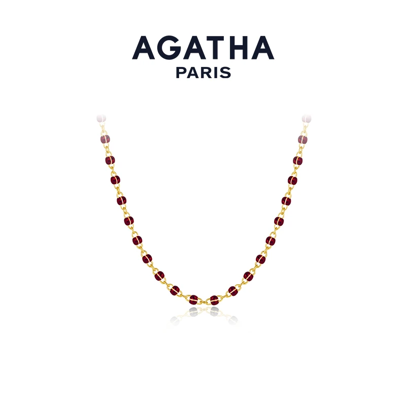 Agatha瑷嘉莎经典串珠系列项链02680922-473-TU