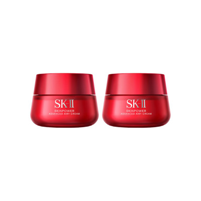 SK-II 致臻赋能焕采精华霜大红瓶轻盈型 双瓶装 80g*2