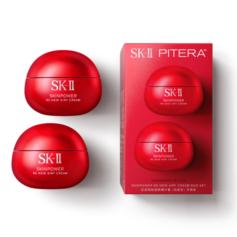 SK-II 肌底赋能焕颜精华霜（轻盈型）套装 80g+80g