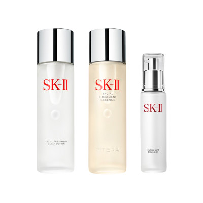 【秒杀价】SK-II多方位PITERA保湿修护套组 (神仙水230ml清莹露230ml乳液100g)