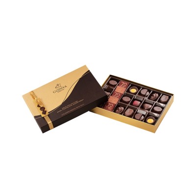 【特卖商品】Godiva 歌帝梵金装黑巧克力礼盒(20颗装)（产品限用日期最早为2023年8月1日） 187克