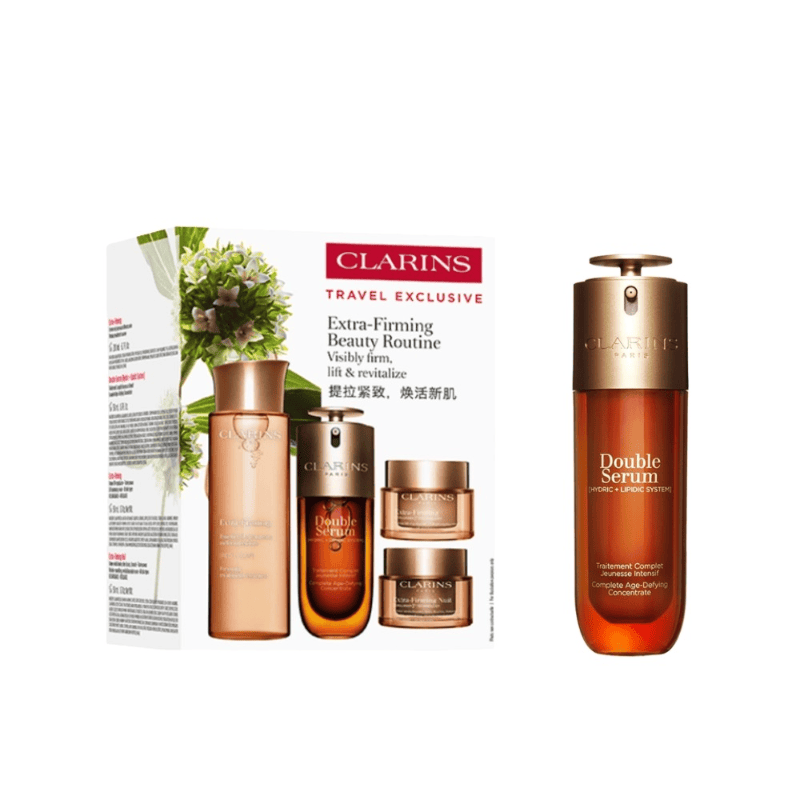 【618精选】娇韵诗弹力美肌套组+双萃焕活修护精华100ml 50ml+200ml+50ml+50ml+100ML