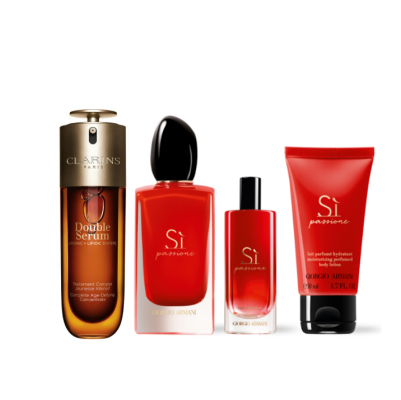 【组合商品】娇韵诗双萃焕活修护精华 100ml+【特卖商品】阿玛尼迷情挚爱香水+身体乳套装 100ml+15ml+50ml 产品限用效期最早为[2026-01-01]