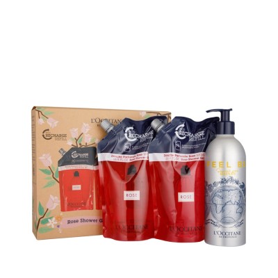 【特卖商品】L’occitane 欧舒丹玫瑰之心沐浴啫喱环保套装（产品限用日期最早为2025年04月01日） 500ml*2