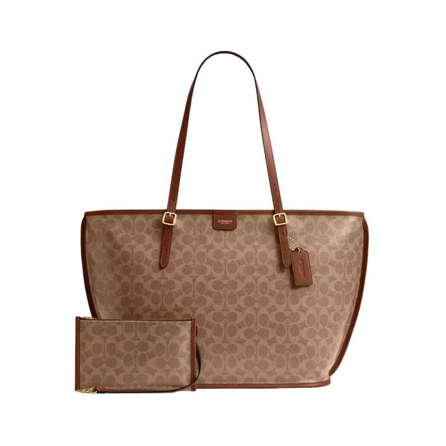 COACH 蔻驰 女士托特包 CCC40 B4YLR[棕褐色]