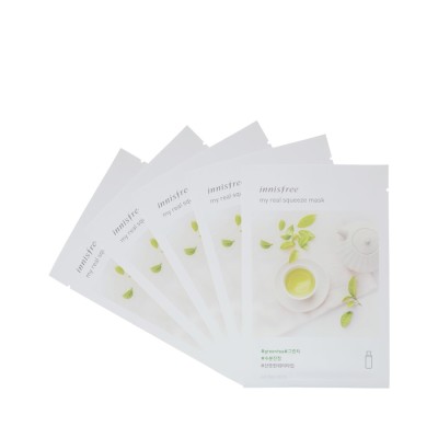 innisfree/悦诗风吟真萃鲜润面膜-绿茶 20ML*20片