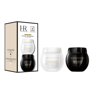 赫莲娜 活颜修护舒缓日霜和晚霜套组 白绷带50ml+黑绷带50ml[套装]