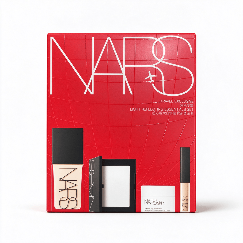 NARS 超方瓶大白饼底妆必备套装 1.4ML+30ML+10G+14ML