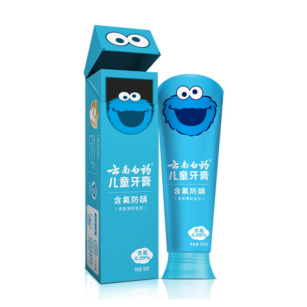云南白药 益生菌儿童牙膏 6-12岁 清香薄荷 60g