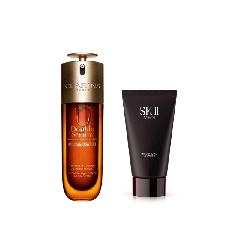 【618抢先购】娇韵诗双萃-轻盈版100ml+SK-Ⅱ男士洁面 100ml+120g