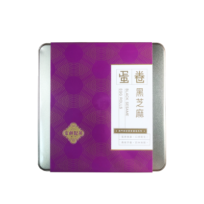 (特卖商品)Yeng Kee英记罐装黑芝麻蛋卷400g（有效期至2024-07-21)