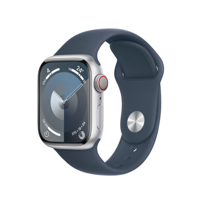 Apple Watch Series9  (GPS + 蜂窝网络款) [45毫米银色铝金属表壳 风暴蓝色运动型]