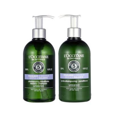 【特卖商品】L’occitane 欧舒丹5合1草本菁纯平衡套装（产品限用日期最早为2024年12月01日） 500ml+500ml