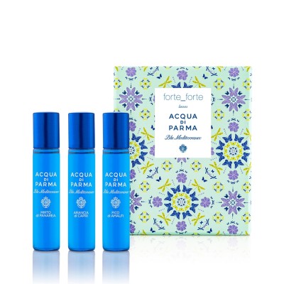 Acqua di Parma 帕尔玛之水蓝色地中海淡香水探索套装 forte_forte 设计师款 12ml*3