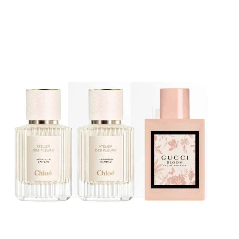 热销香氛组合|古驰花月淡香+蔻依烟雨茉莉*2 50ml+50ml*2