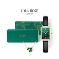 Lola Rose玫瑰长情礼盒手表项链 TZLR2136手表 LR50011项链[经典小绿表皮带+锆石项链-LR2136/LR50011]